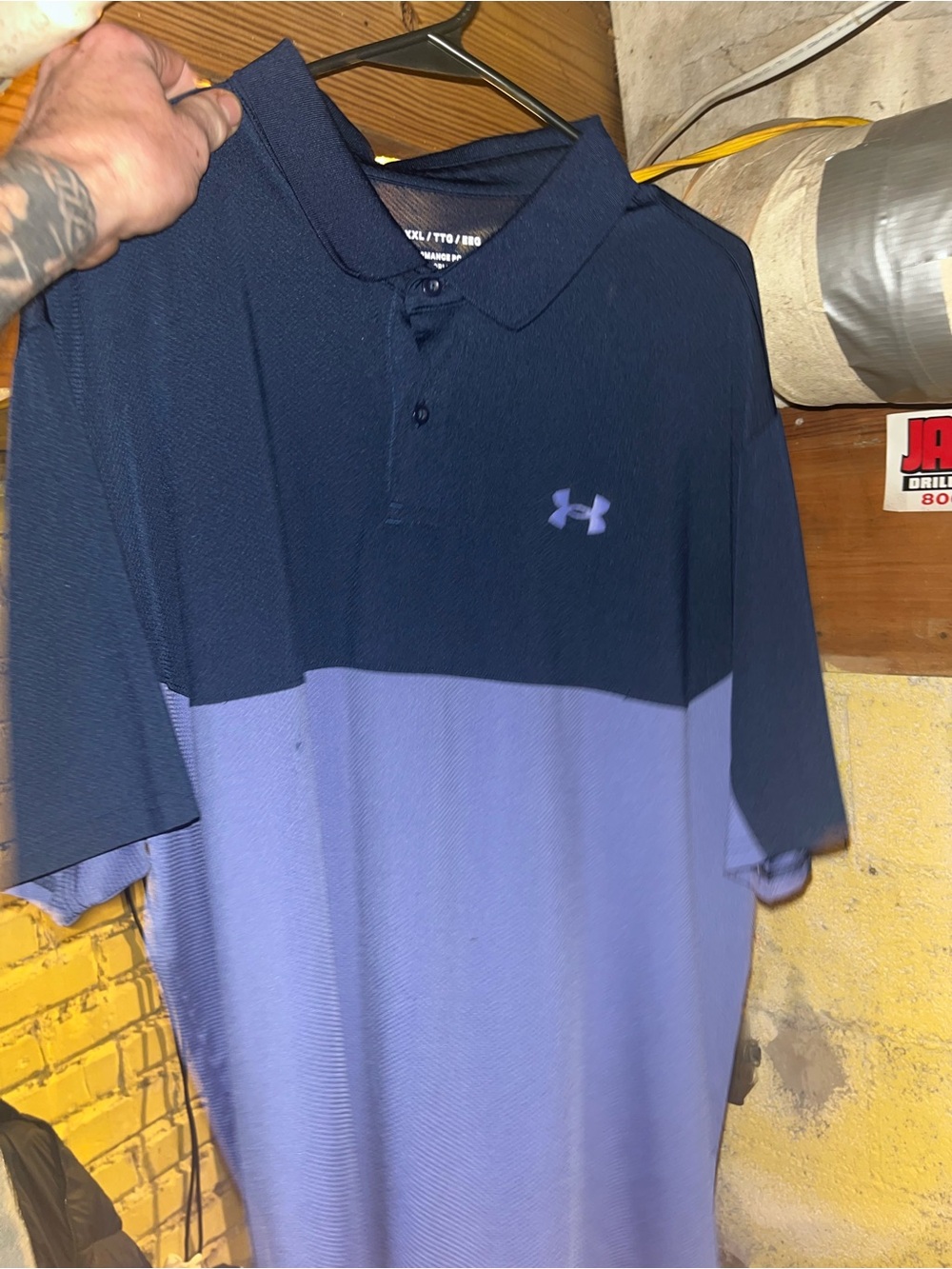 Men’s UnderArmour XXL Two-Tone Polo Shirt